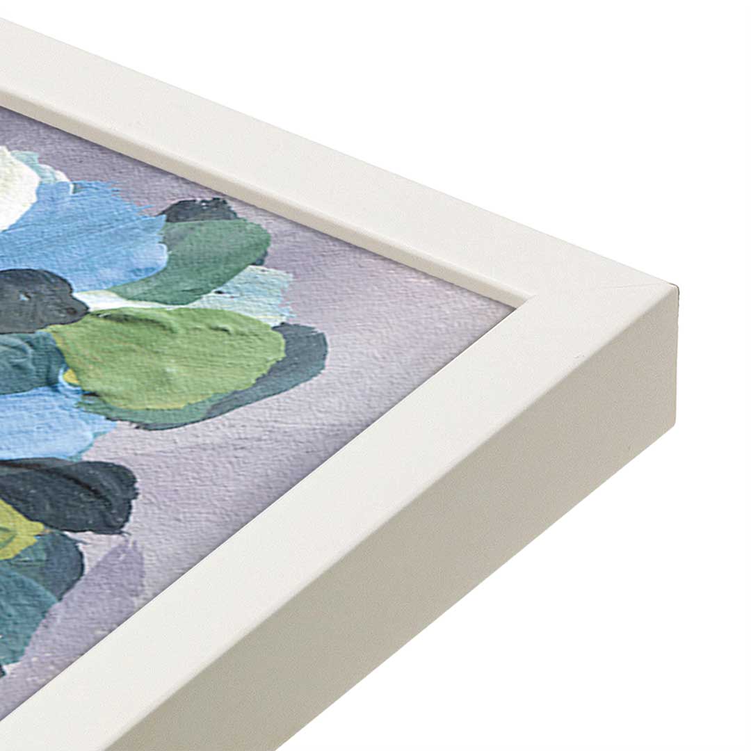 [Color:Opaque White], Picture of art in a Opaque White frame at an angle