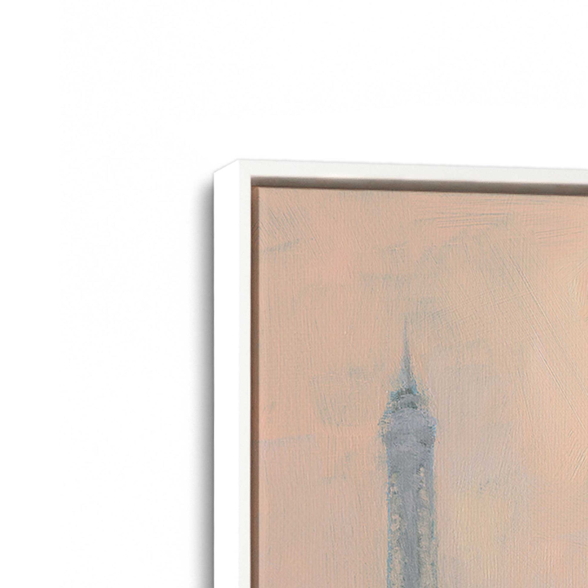 [Color:Opaque White], Picture of art in a White frame at an angle