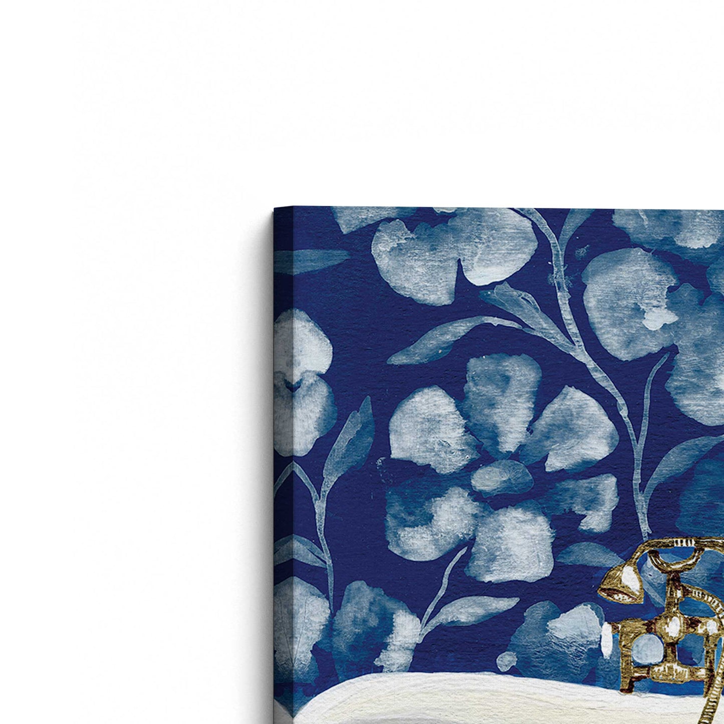 [Color:Stretched Canvas], Picture of the corner of the art