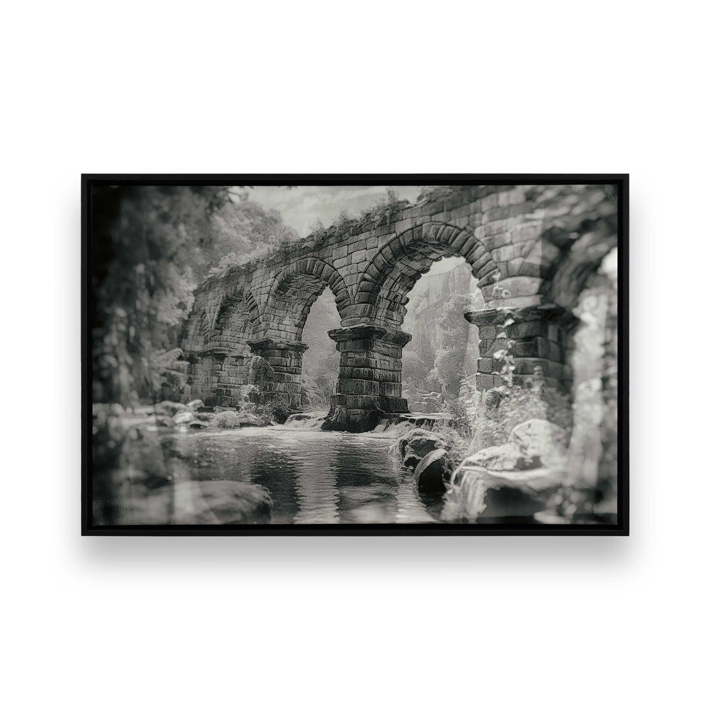 [Color:Satin Black], Picture of art in a Satin Black frame