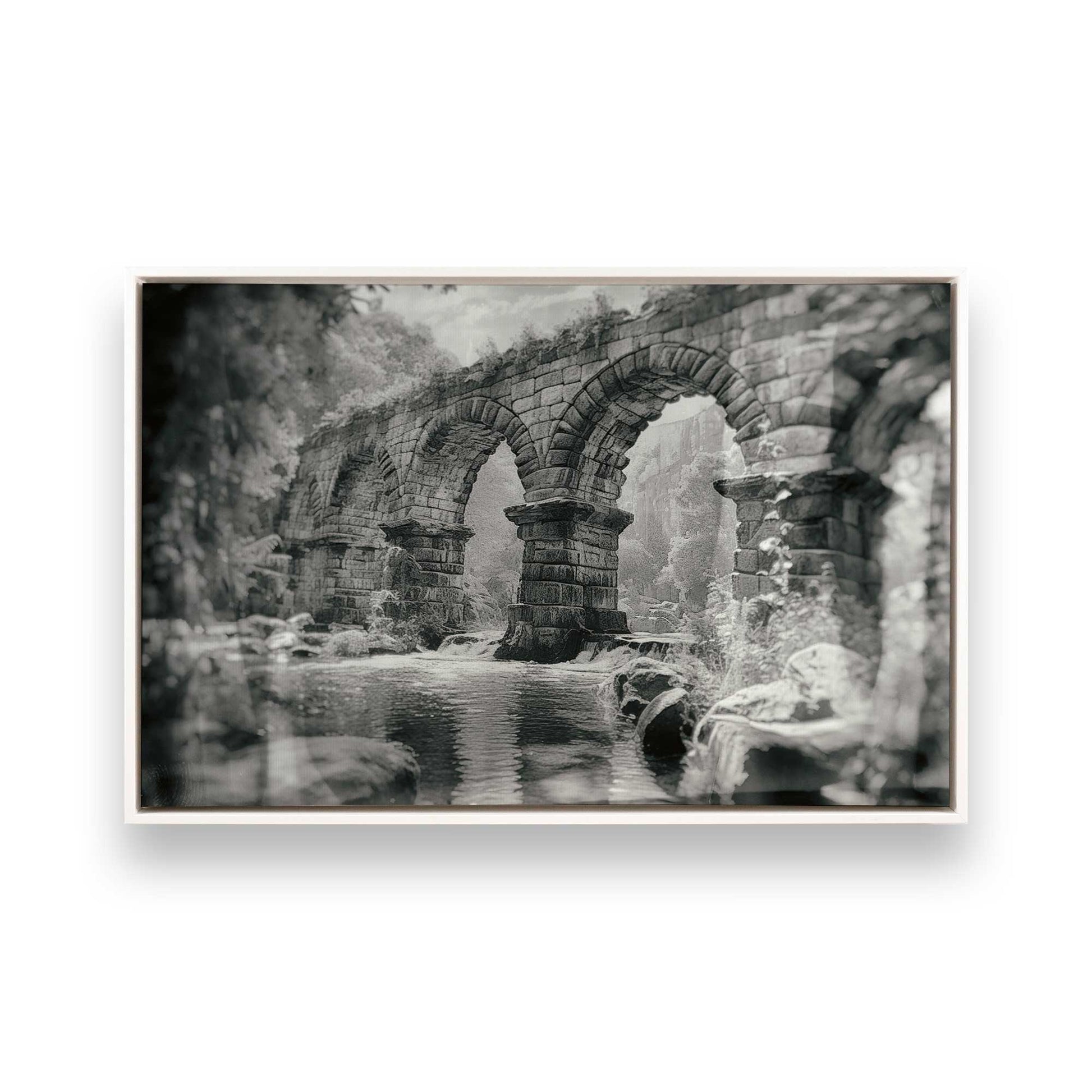 [Color:Opaque White], Picture of art in a White frame