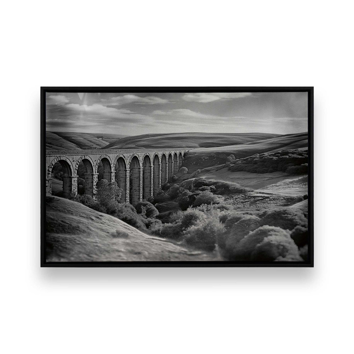 [Color:Satin Black], Picture of art in a Satin Black frame