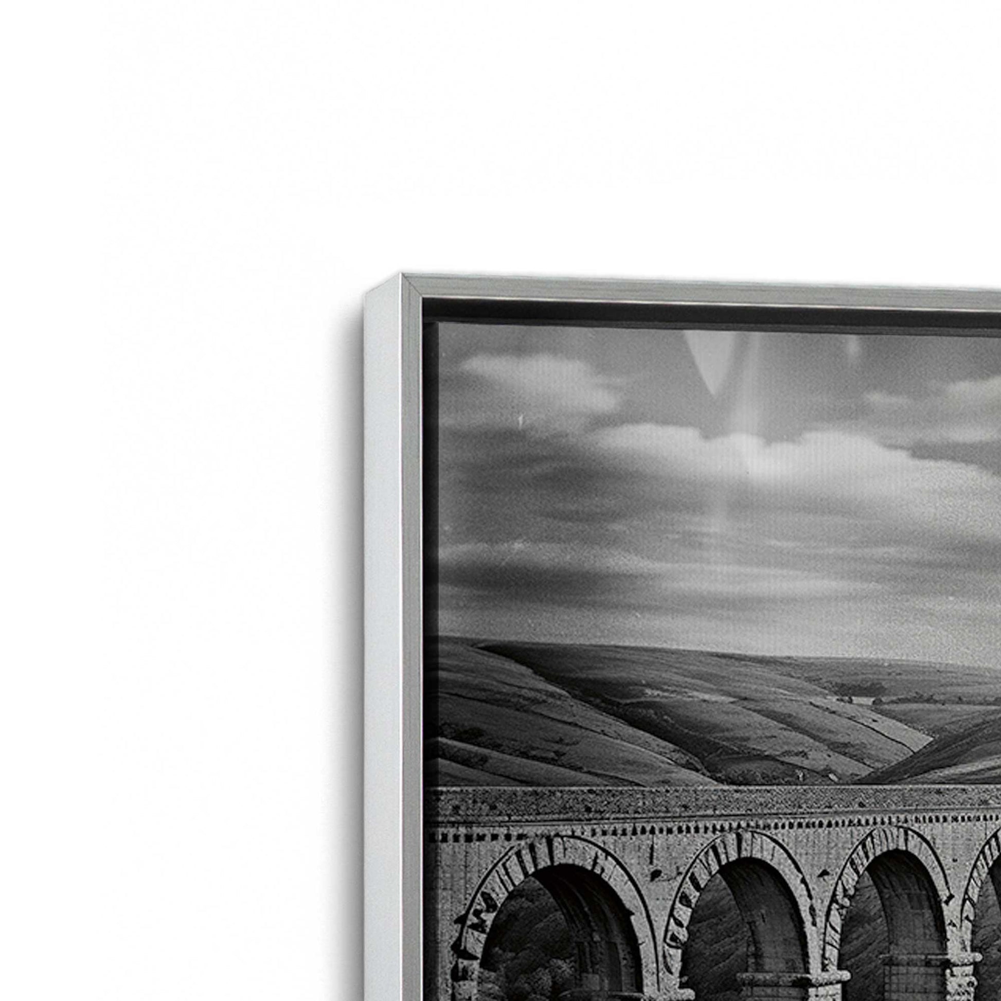 [Color:Polished Chrome], Picture of art in a Polished Chrome frame at an angle