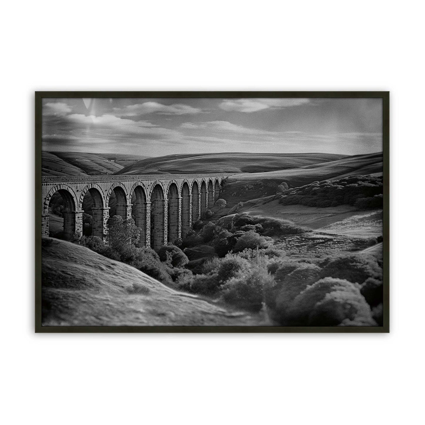 [Color:Satin Black], Picture of art in a Satin Black frame