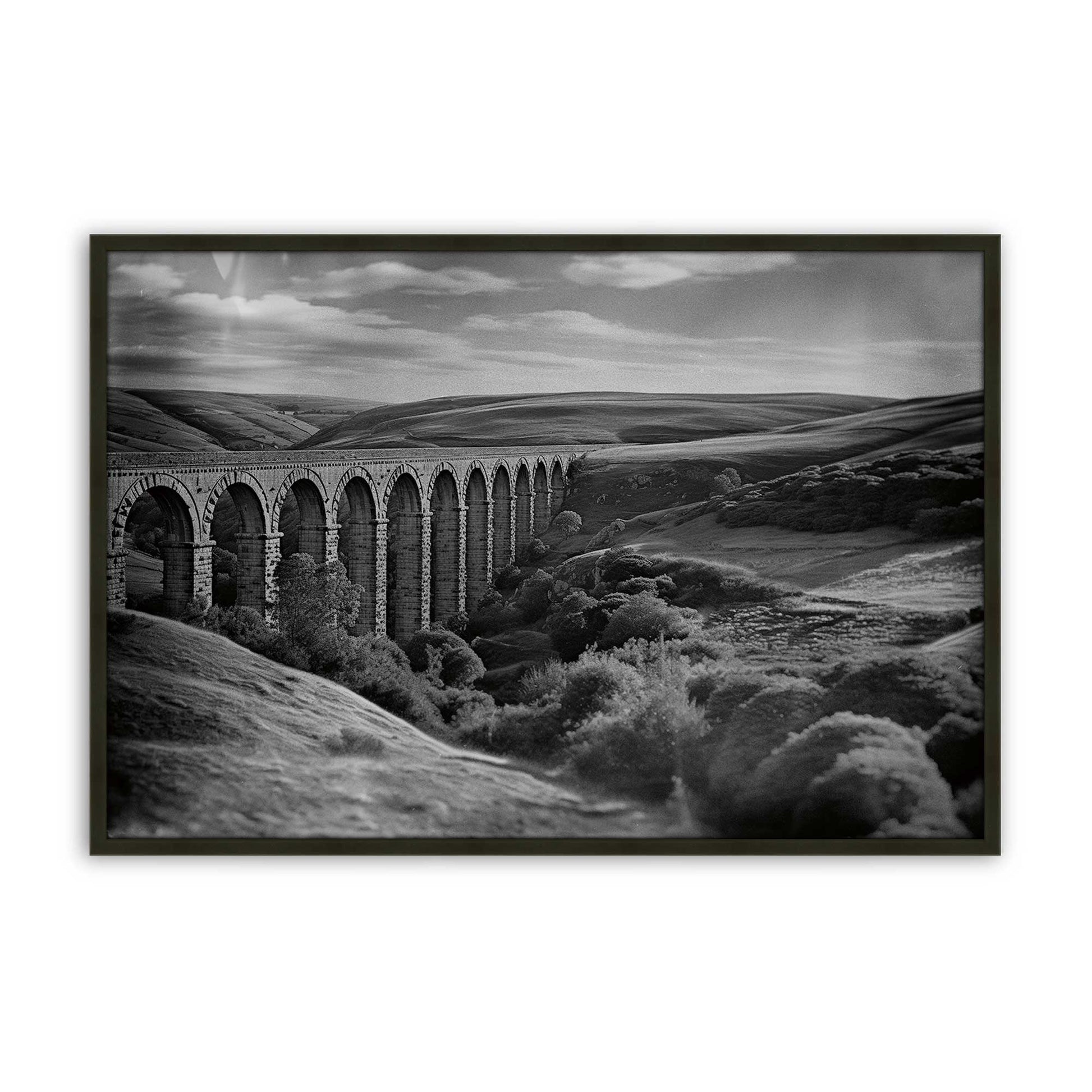 [Color:Satin Black], Picture of art in a Satin Black frame