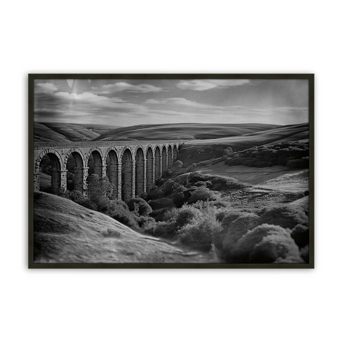 [Color:Satin Black], Picture of art in a Satin Black frame