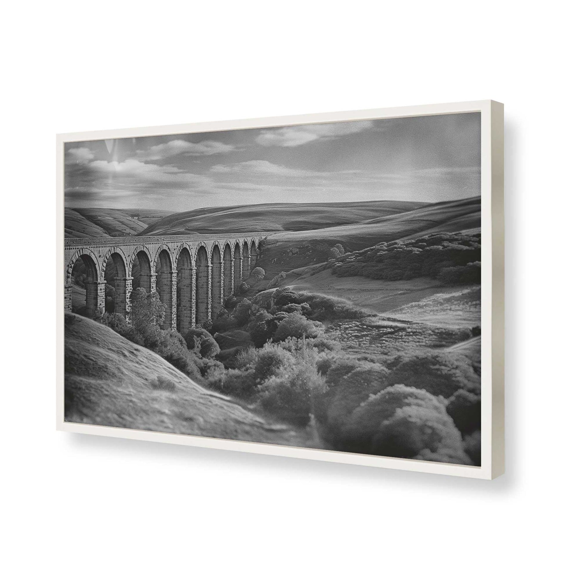 [Color:Opaque White], Picture of art in a Opaque White frame of the corner