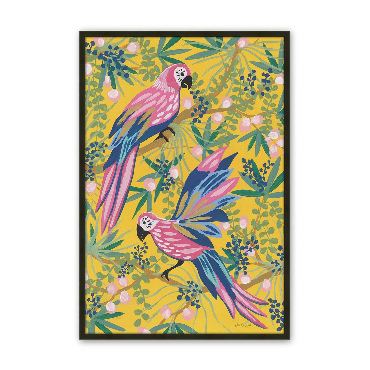 [Color:Satin Black], Picture of art in a Satin Black frame