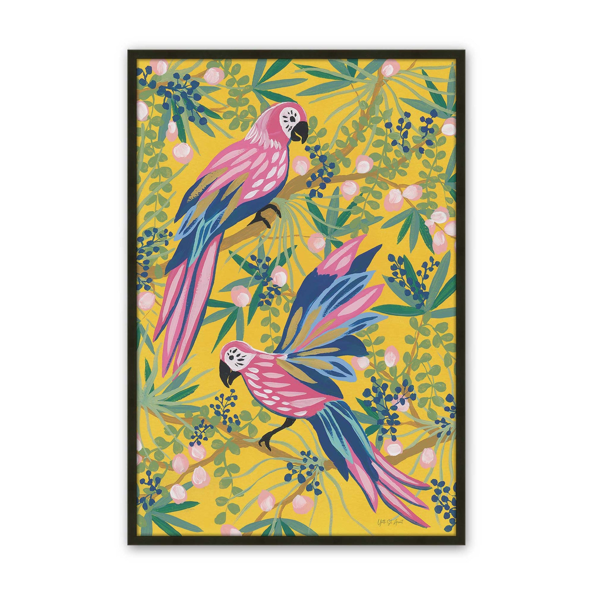 [Color:Satin Black], Picture of art in a Satin Black frame