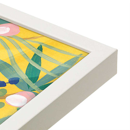 [Color:Opaque White], Picture of art in a Opaque White frame at an angle