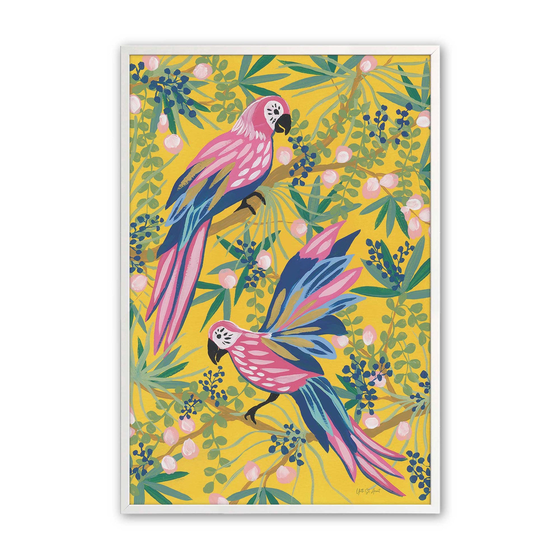 [Color:Opaque White], Picture of art in a Opaque White frame