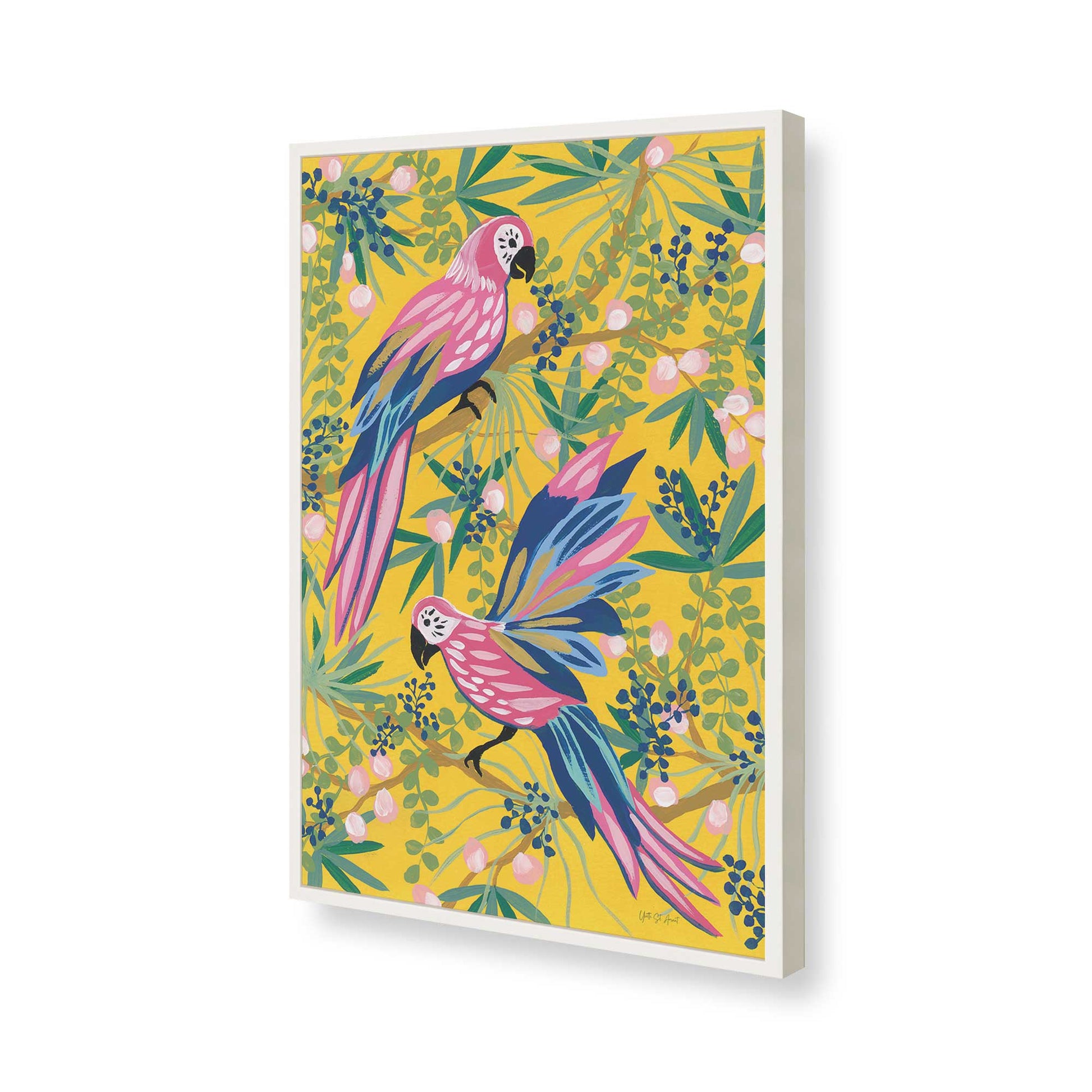 [Color:Opaque White], Picture of art in a Opaque White frame of the corner