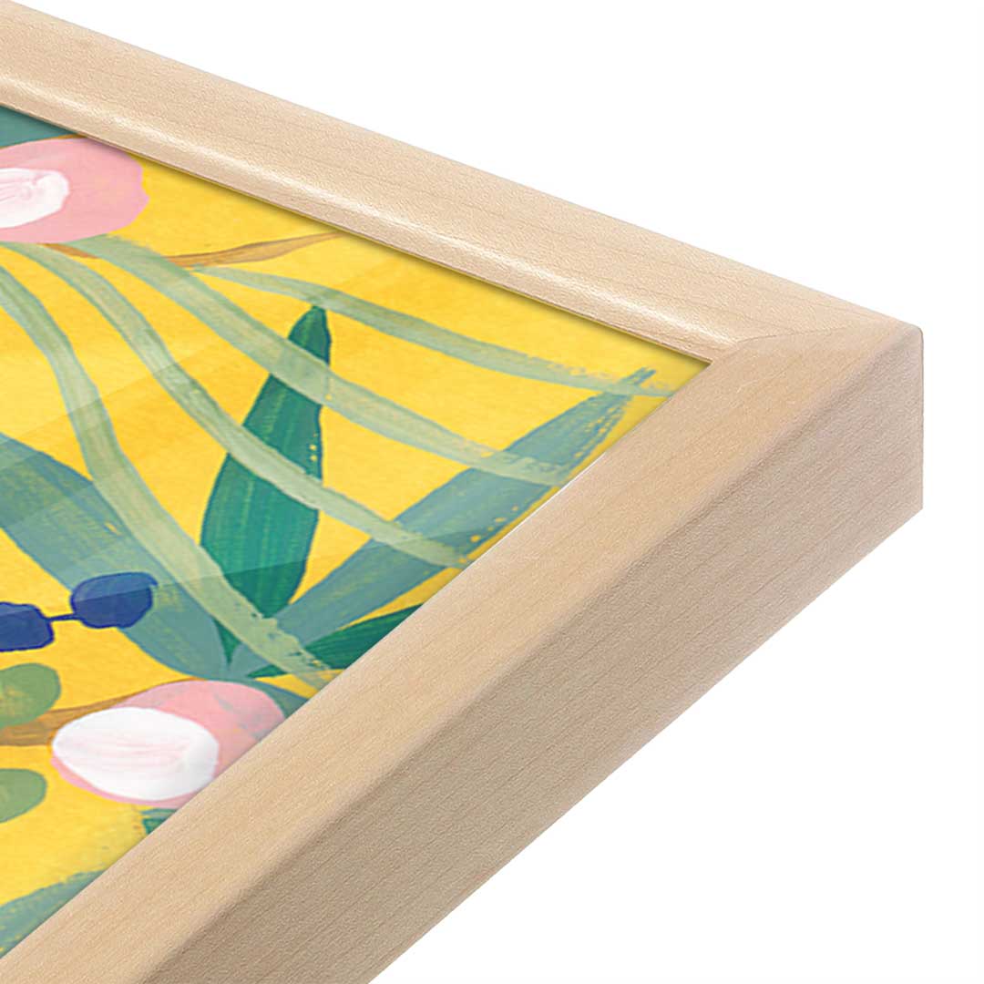 [Color:Raw Maple], Picture of art in a Raw Maple frame at an angle