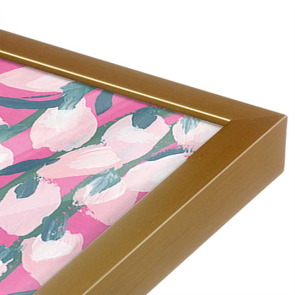 [Color:Polished Gold], Picture of art in a Polished Gold frame at an angle