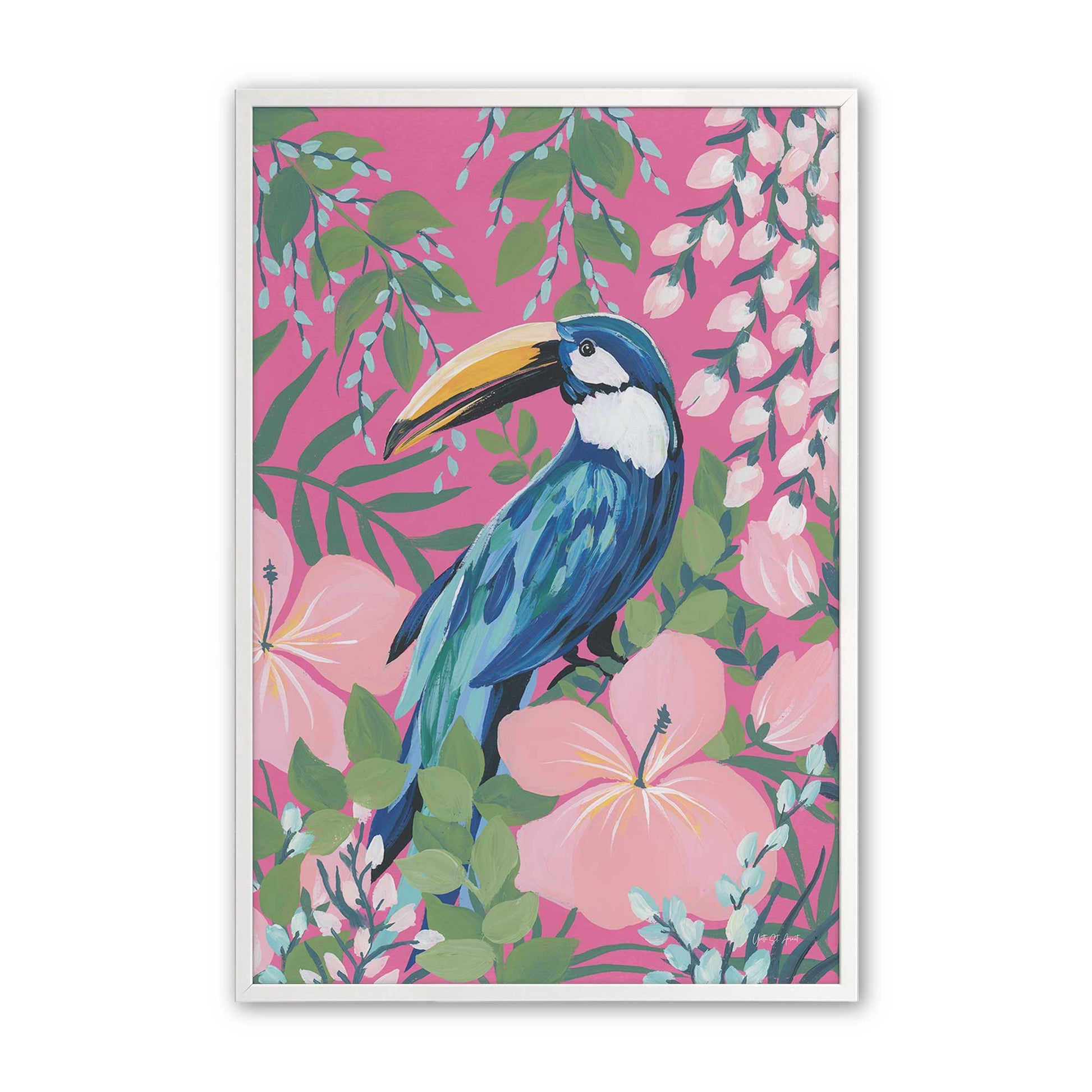 [Color:Opaque White], Picture of art in a Opaque White frame