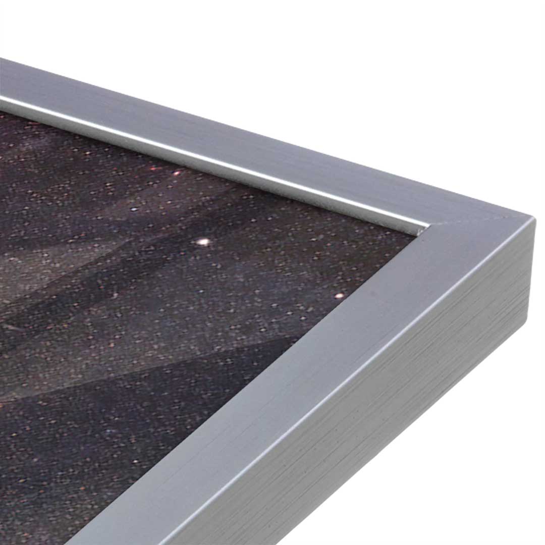 [Color:Polished Chrome], Picture of art in a Polished Chrome frame at an angle
