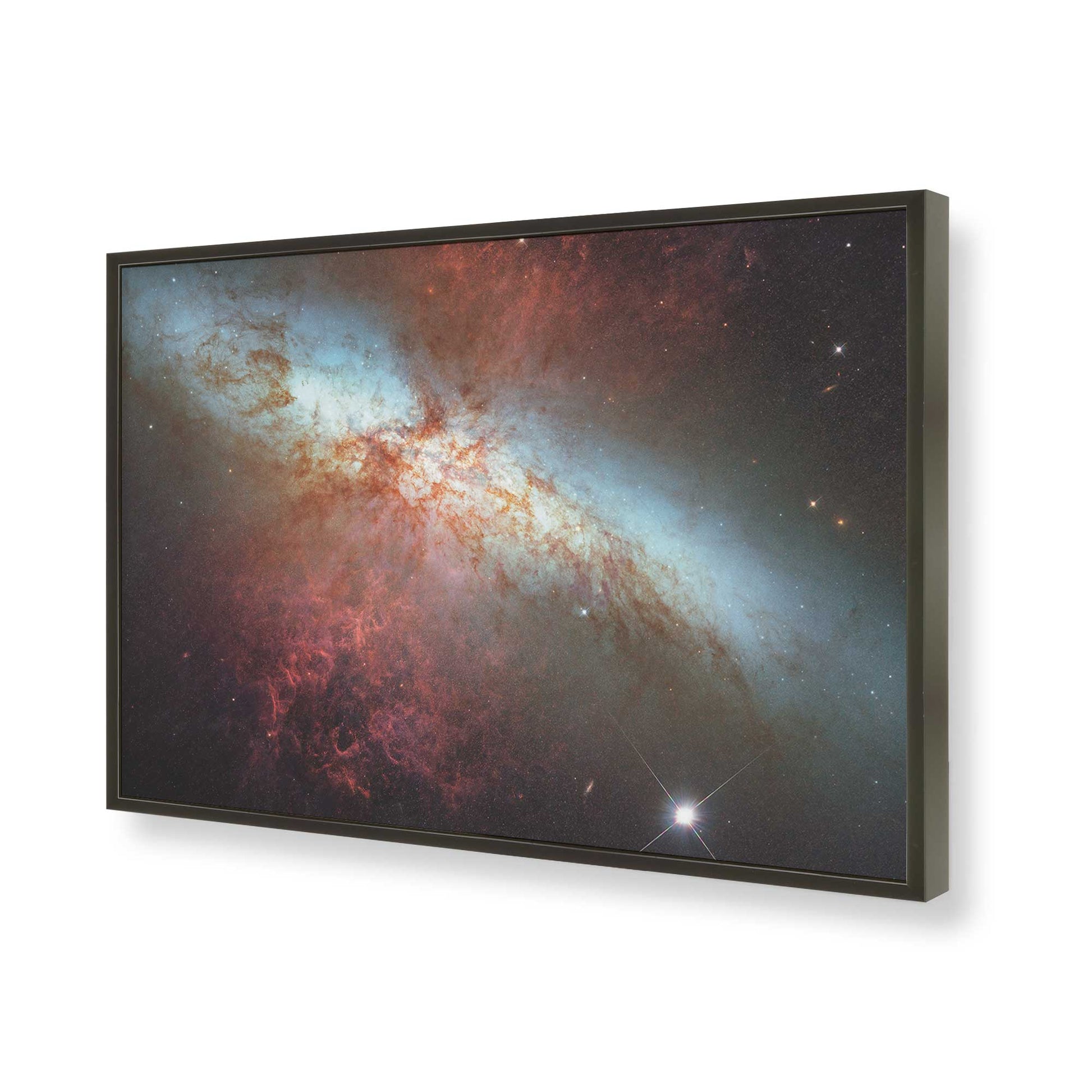 [Color:Satin Black], Picture of art in a Satin Black frame of the corner
