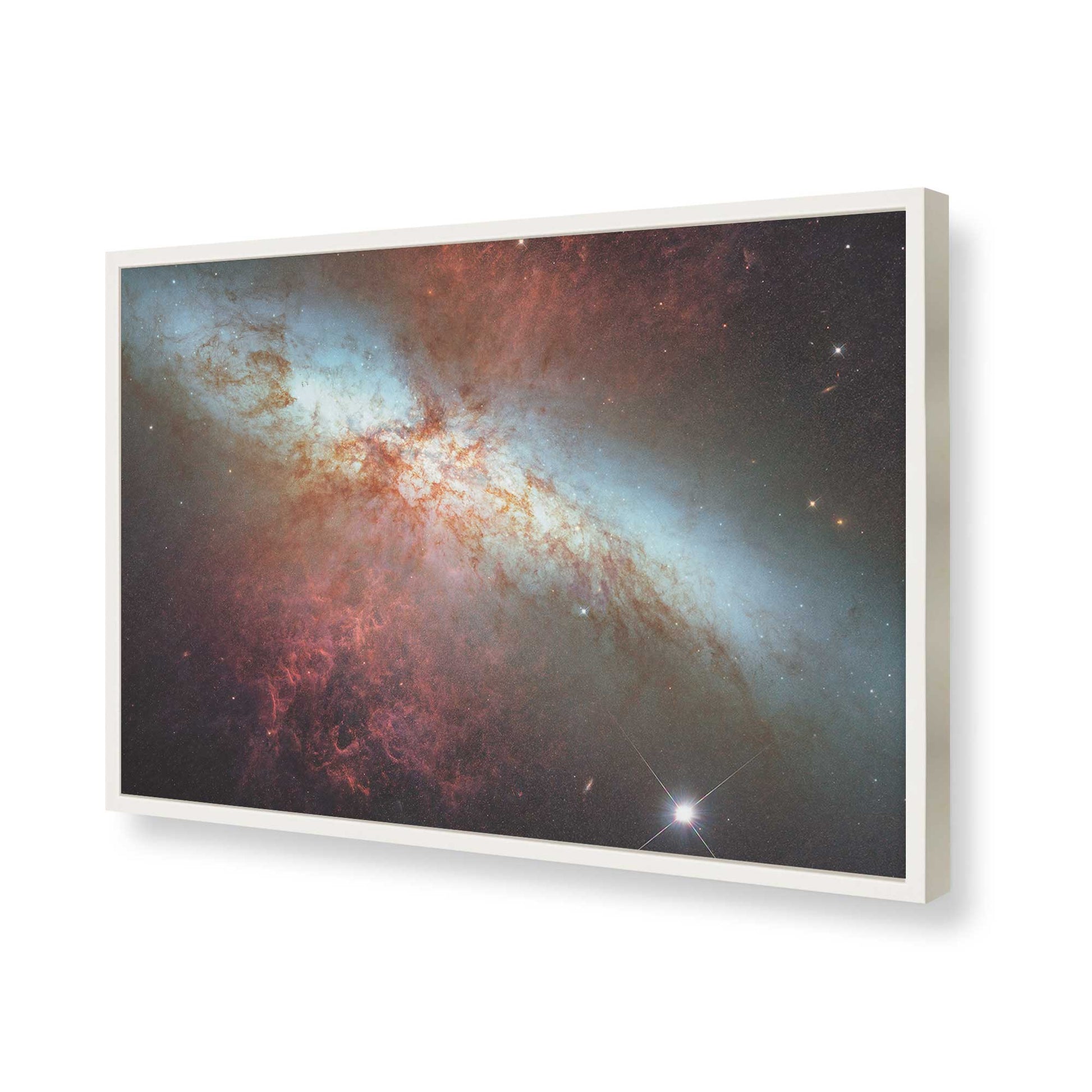 [Color:Opaque White], Picture of art in a Opaque White frame of the corner