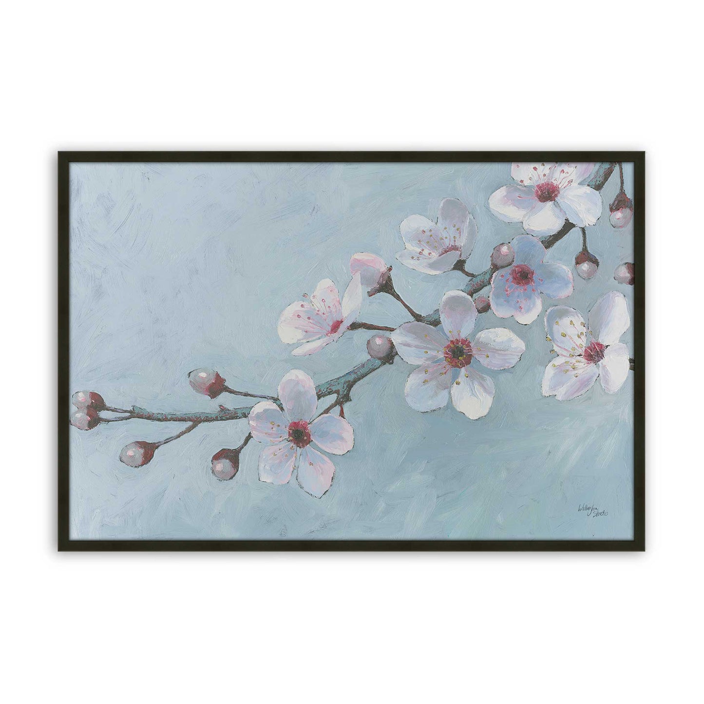 [Color:Satin Black], Picture of art in a Satin Black frame