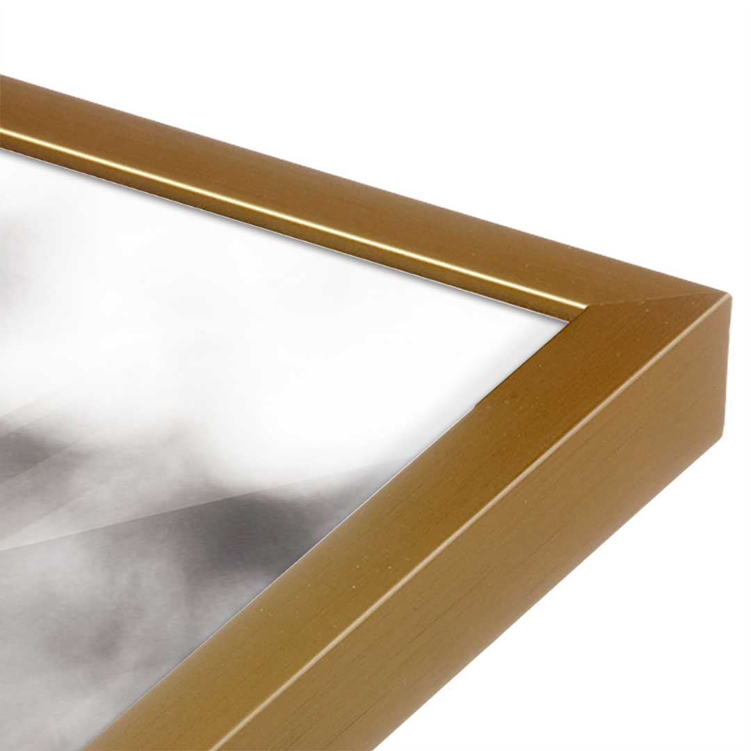 [Color:Polished Gold], Picture of art in a Polished Gold frame at an angle
