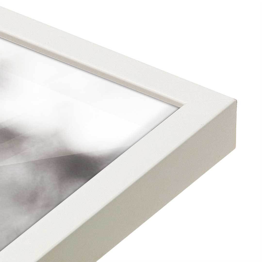 [Color:Opaque White], Picture of art in a Opaque White frame at an angle