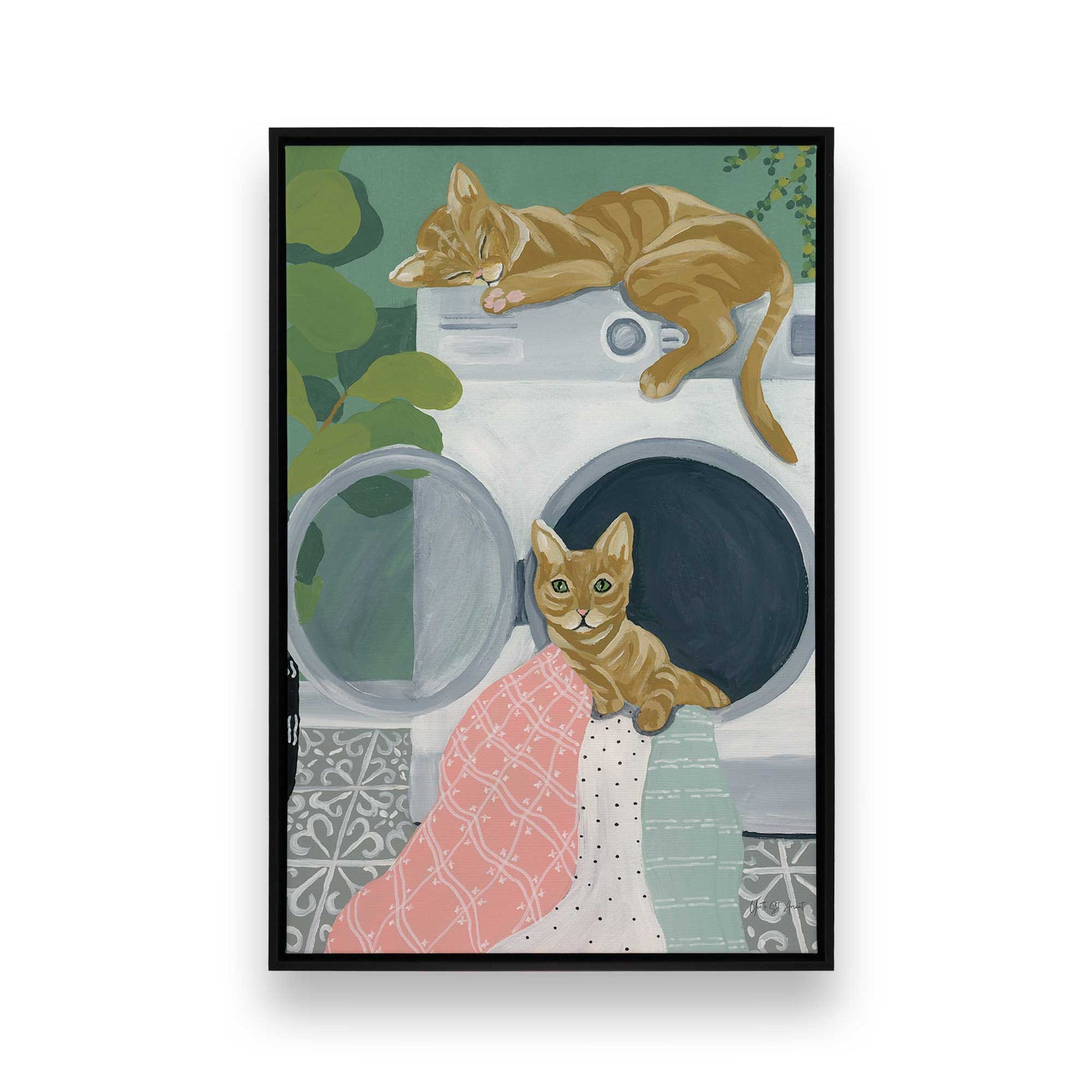 [Color:Satin Black], Picture of art in a Satin Black frame