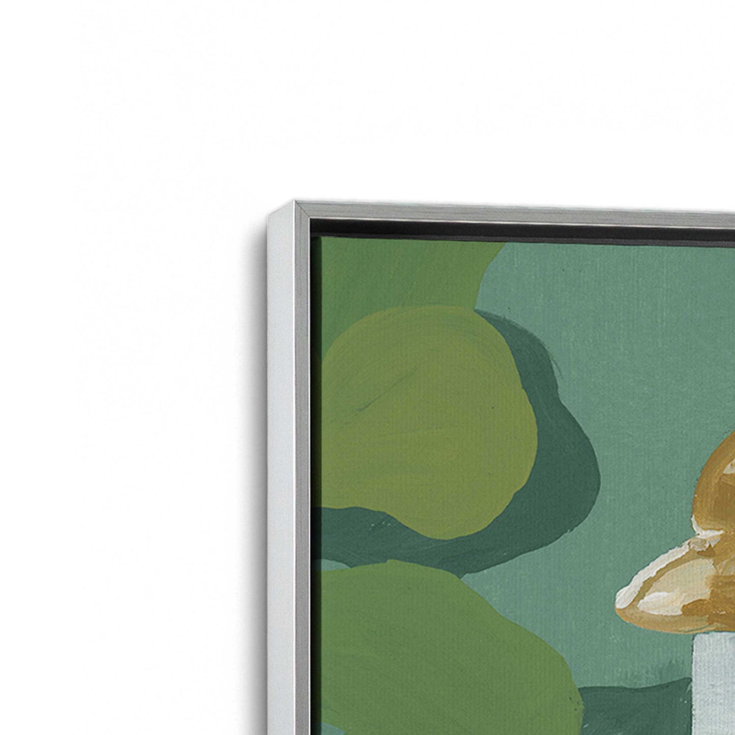 [Color:Polished Chrome], Picture of art in a Polished Chrome frame at an angle