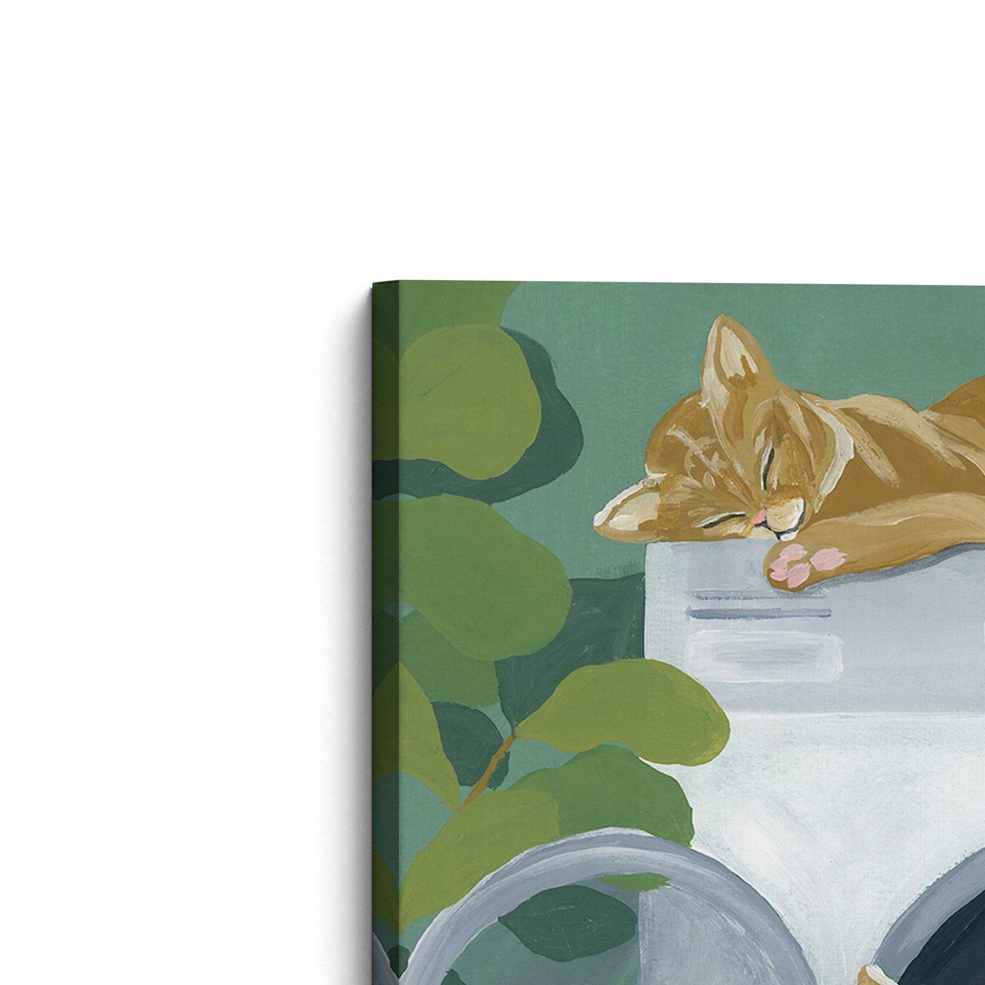 [Color:Stretched Canvas], Picture of the corner of the art