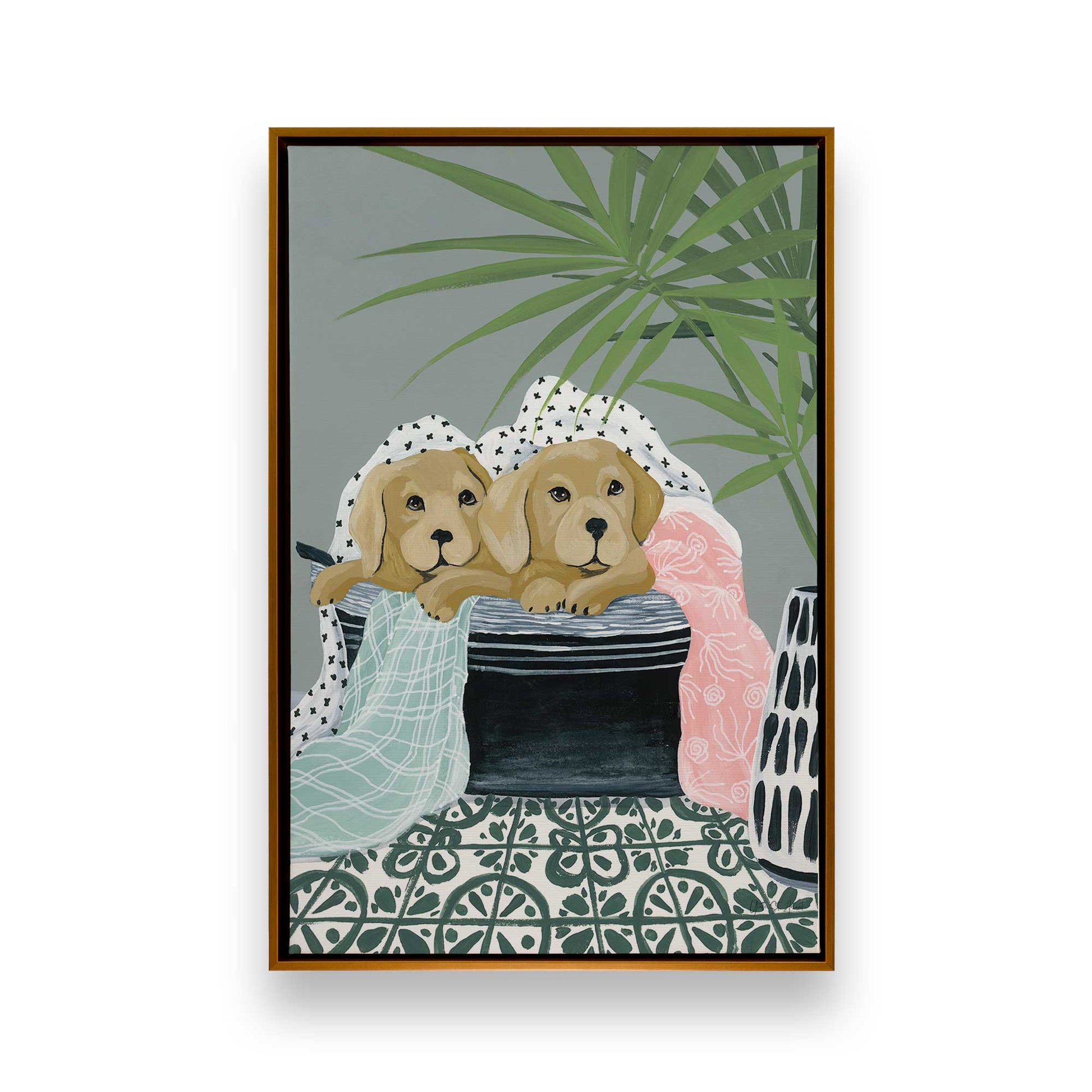 [Color:Polished Gold], Picture of art in a Polished Gold frame