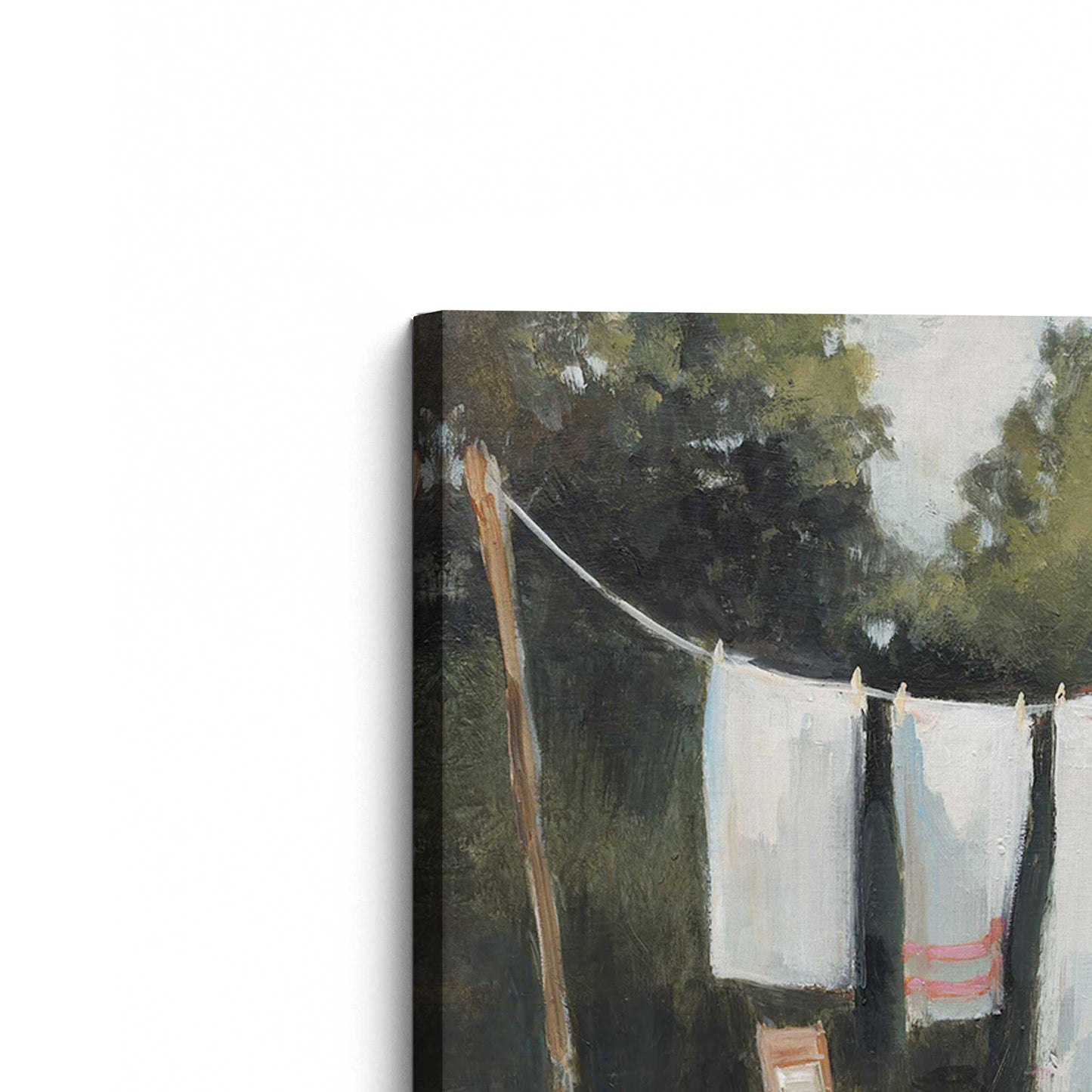 [Color:Stretched Canvas], Picture of the corner of the art