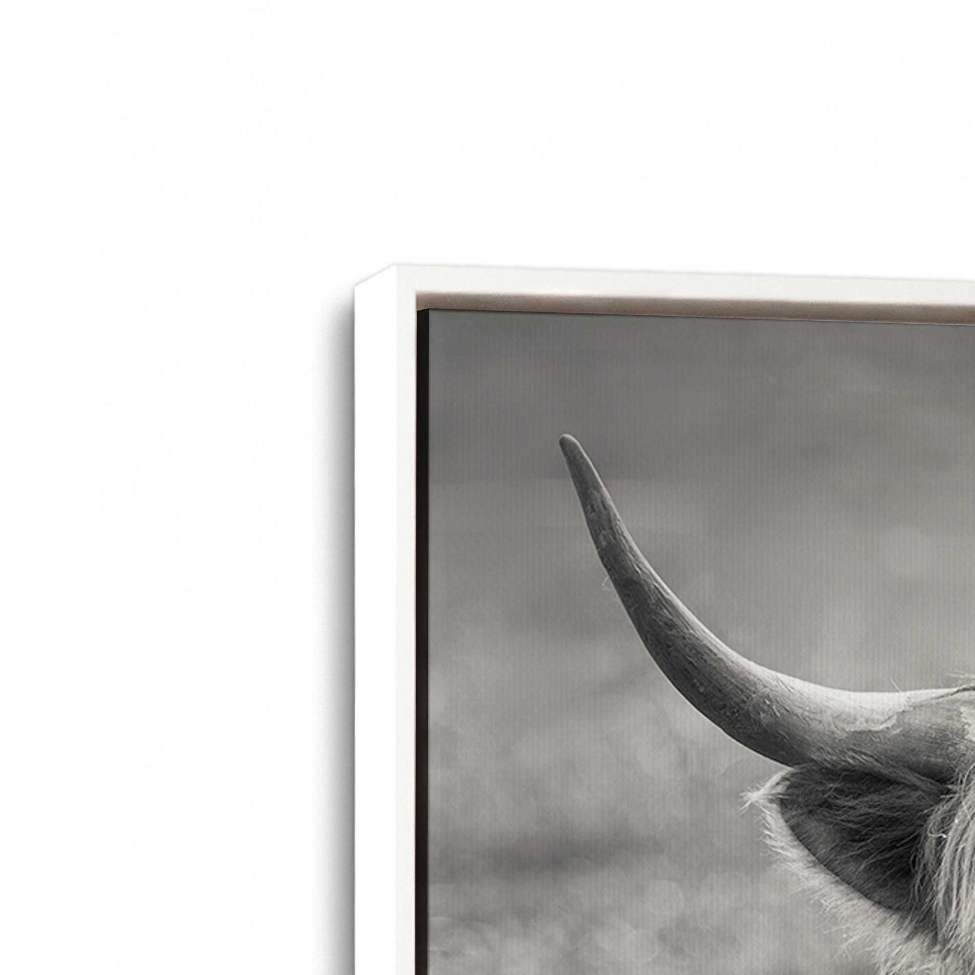 [Color:Opaque White], Picture of art in a White frame at an angle