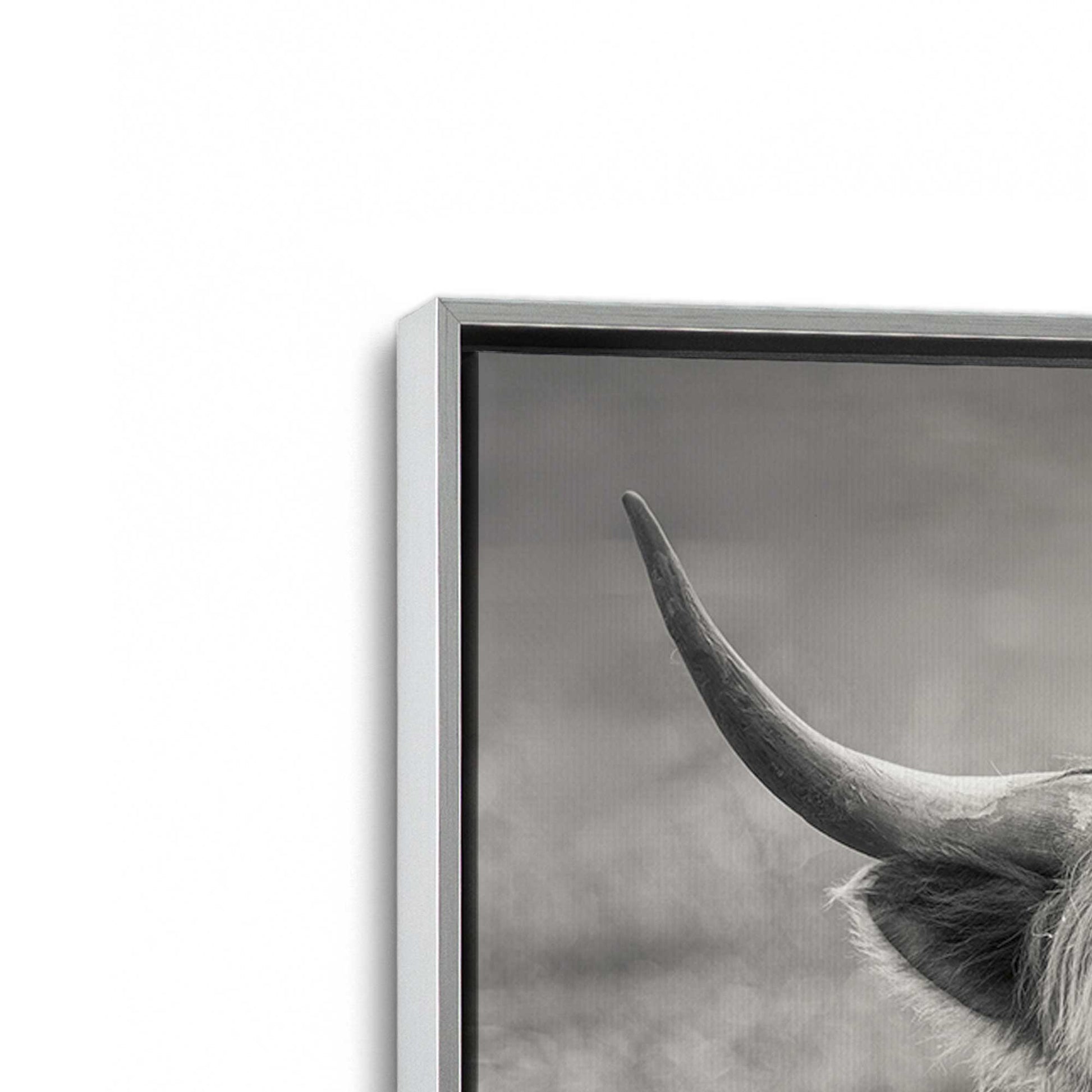 [Color:Polished Chrome], Picture of art in a Polished Chrome frame at an angle