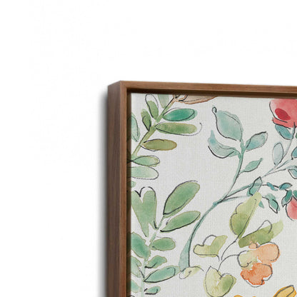 [Color:Walnut], Picture of art in a Walnut frame at an angle