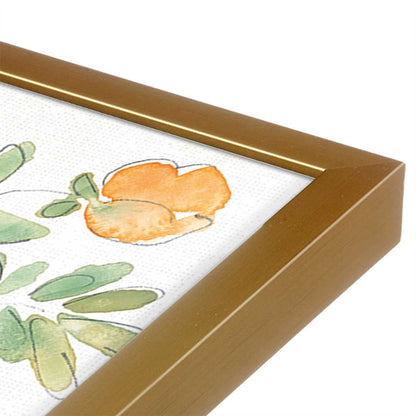 [Color:Polished Gold], Picture of art in a Polished Gold frame at an angle