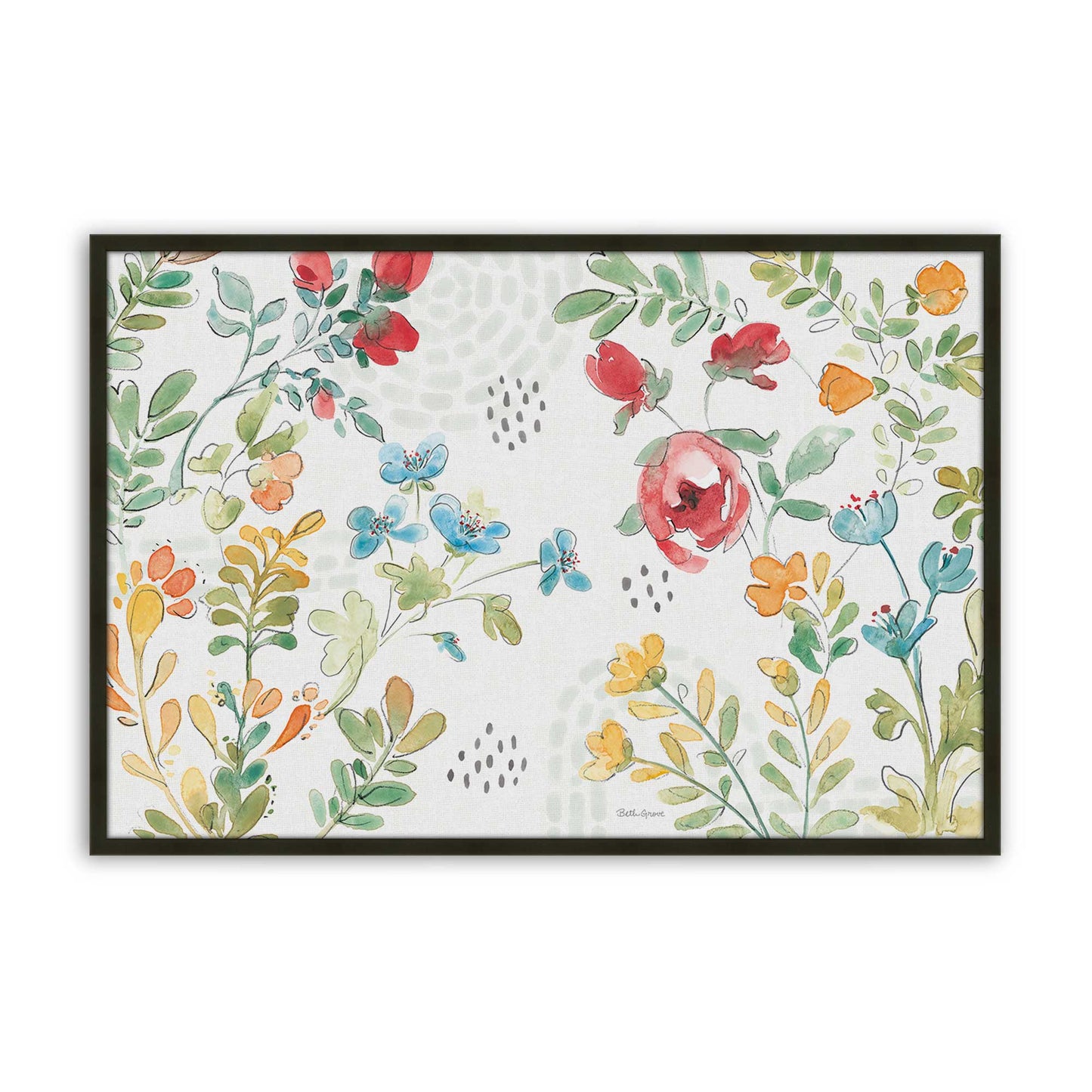 [Color:Satin Black], Picture of art in a Satin Black frame