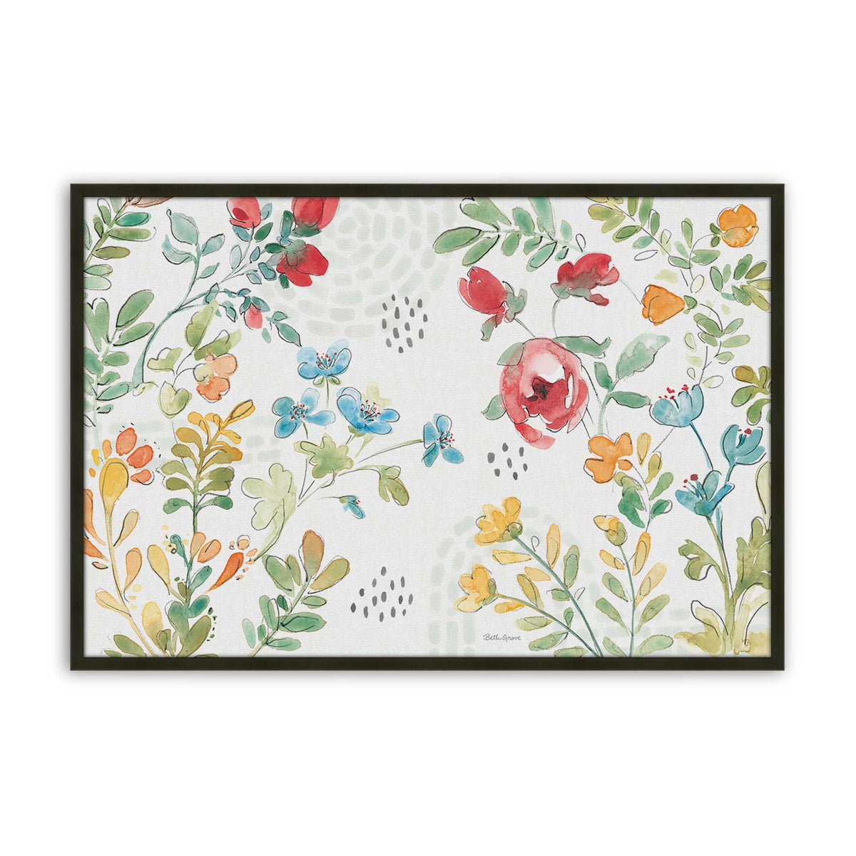[Color:Satin Black], Picture of art in a Satin Black frame