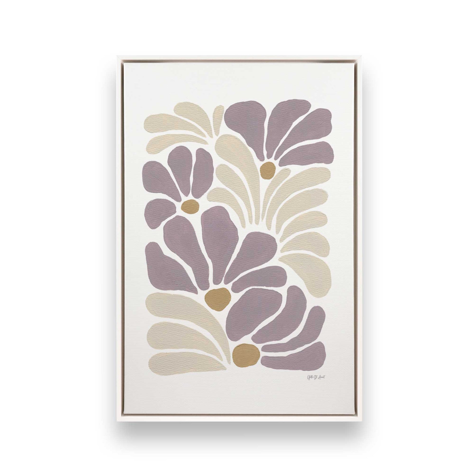 [Color:Opaque White], Picture of art in a White frame