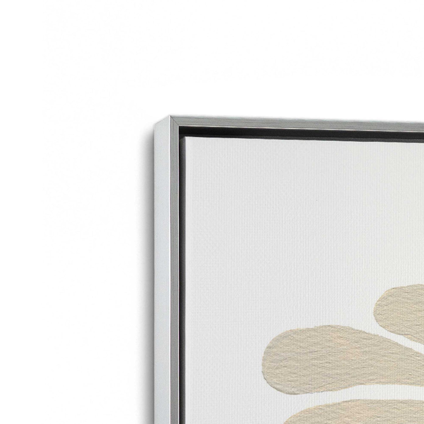 [Color:Polished Chrome], Picture of art in a Polished Chrome frame at an angle