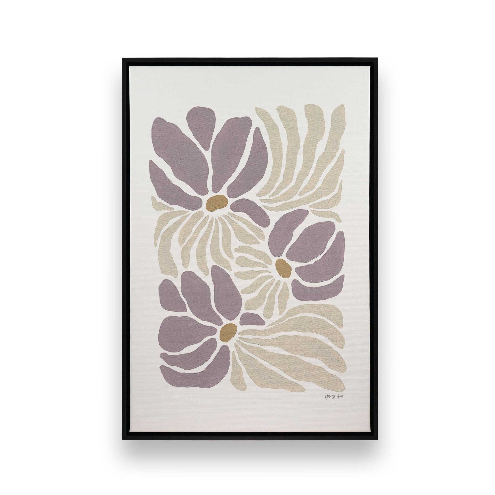 [Color:Satin Black], Picture of art in a Satin Black frame