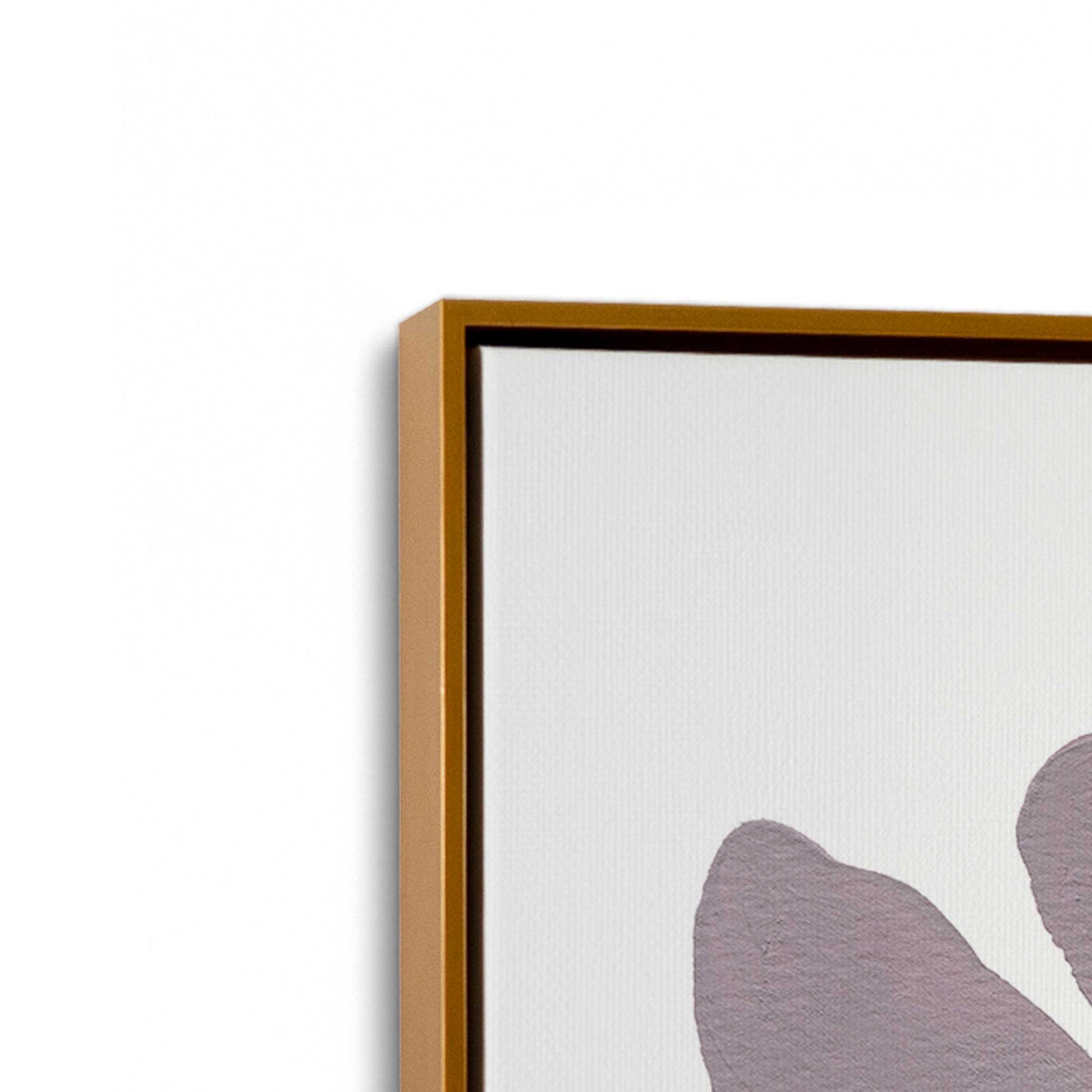 [Color:Polished Gold], Picture of art in a Polished Gold frame at an angle
