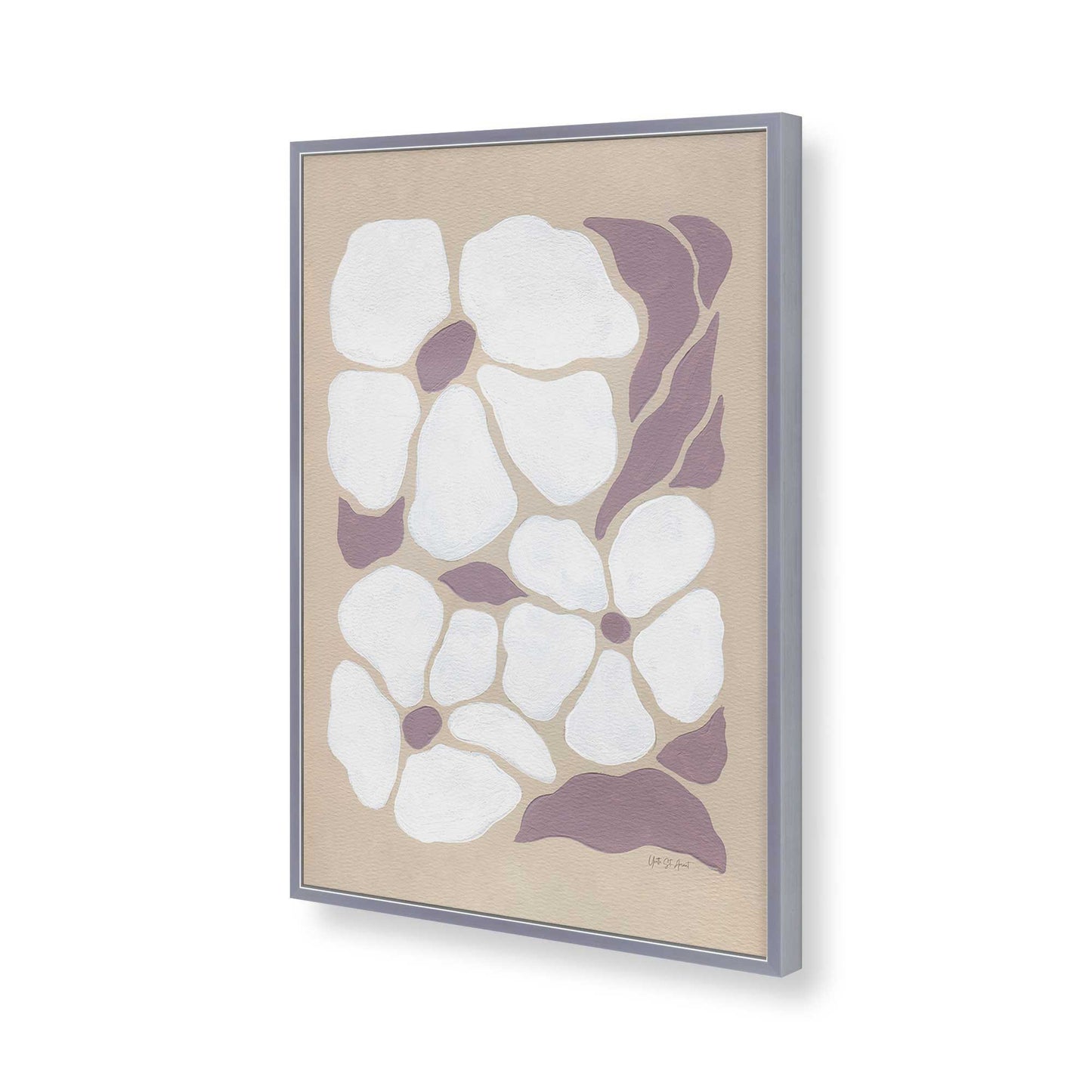 [Color:Polished Chrome], Picture of art in a Polished Chrome frame of the corner