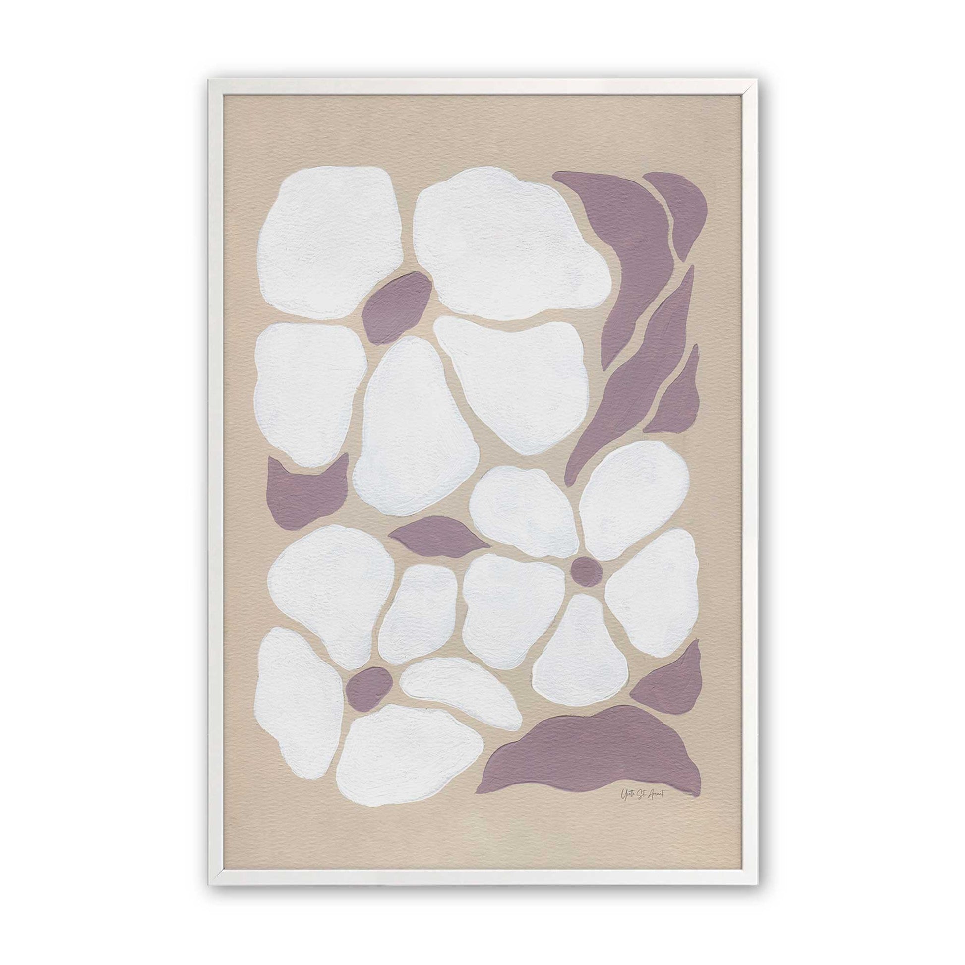 [Color:Opaque White], Picture of art in a Opaque White frame