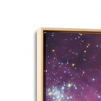 [Color:American Maple], Picture of art in a American Maple frame at an angle