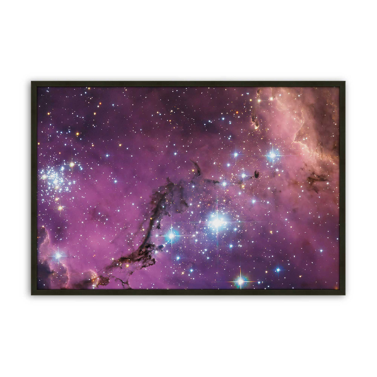 [Color:Satin Black], Picture of art in a Satin Black frame