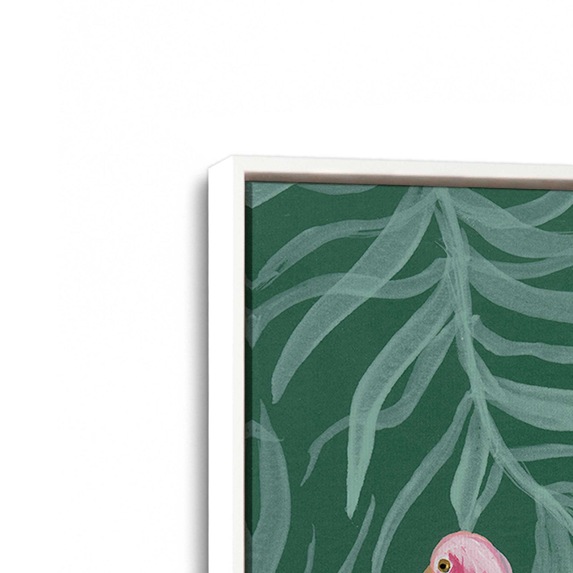 [Color:Opaque White], Picture of art in a White frame at an angle