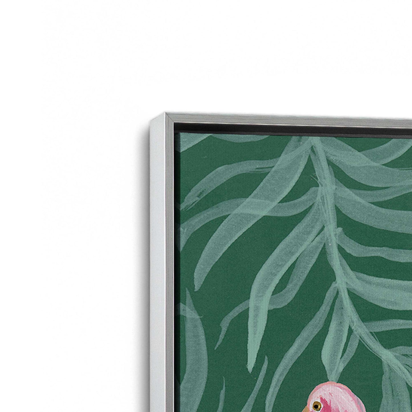 [Color:Polished Chrome], Picture of art in a Polished Chrome frame at an angle