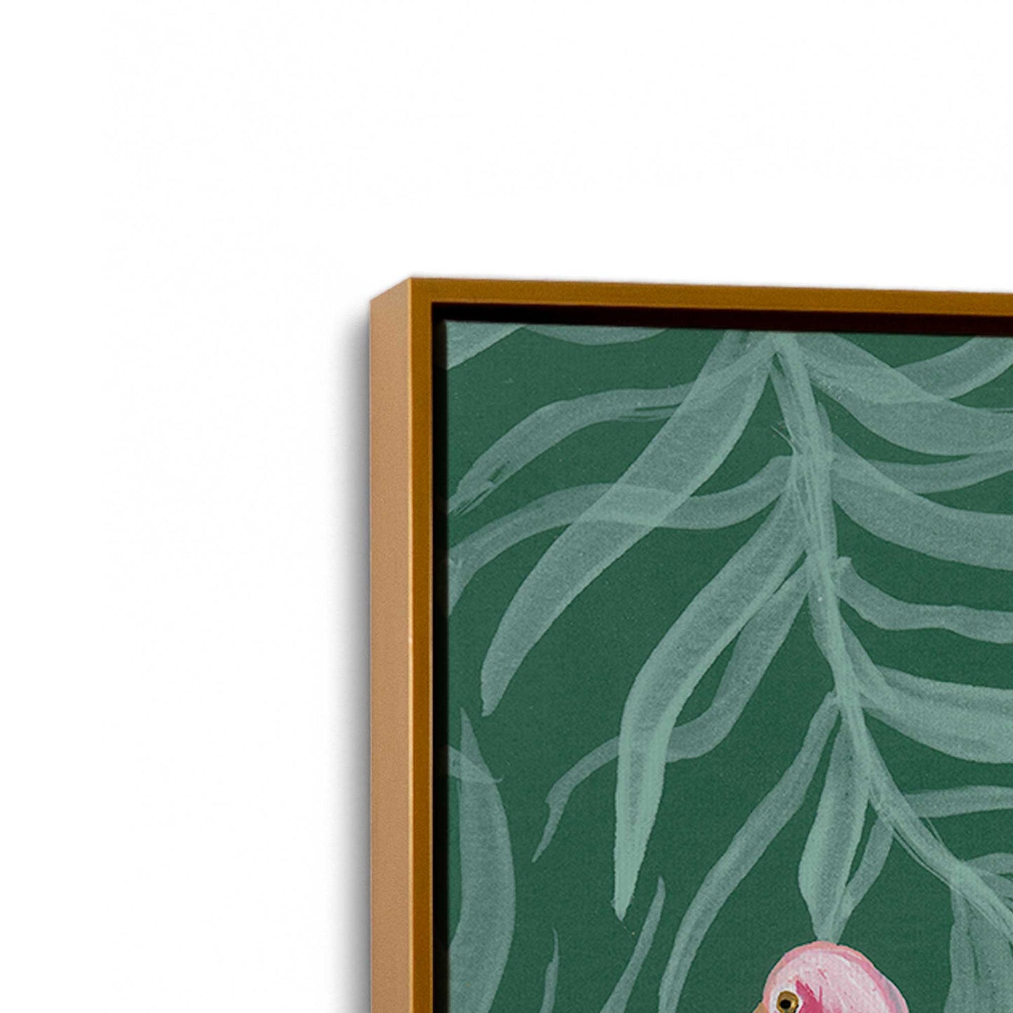 [Color:Polished Gold], Picture of art in a Polished Gold frame at an angle