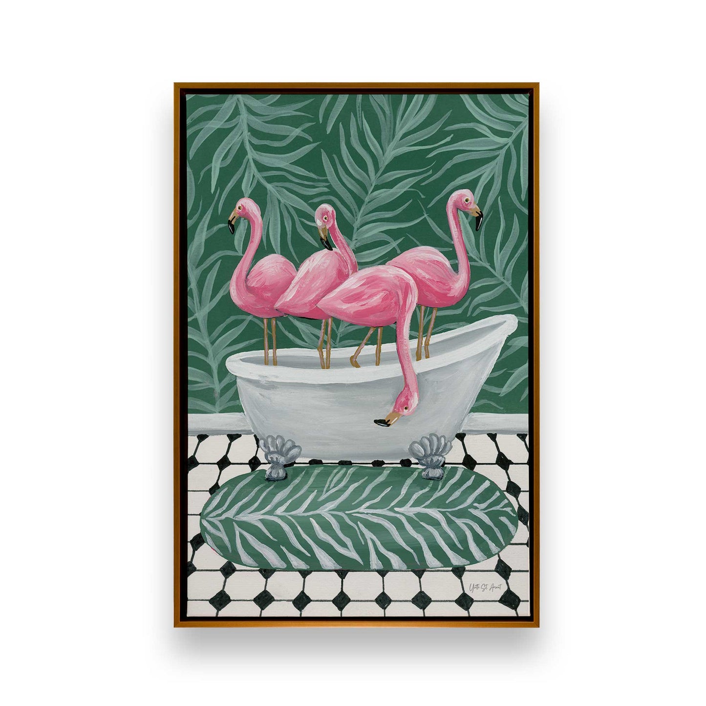 [Color:Polished Gold], Picture of art in a Polished Gold frame