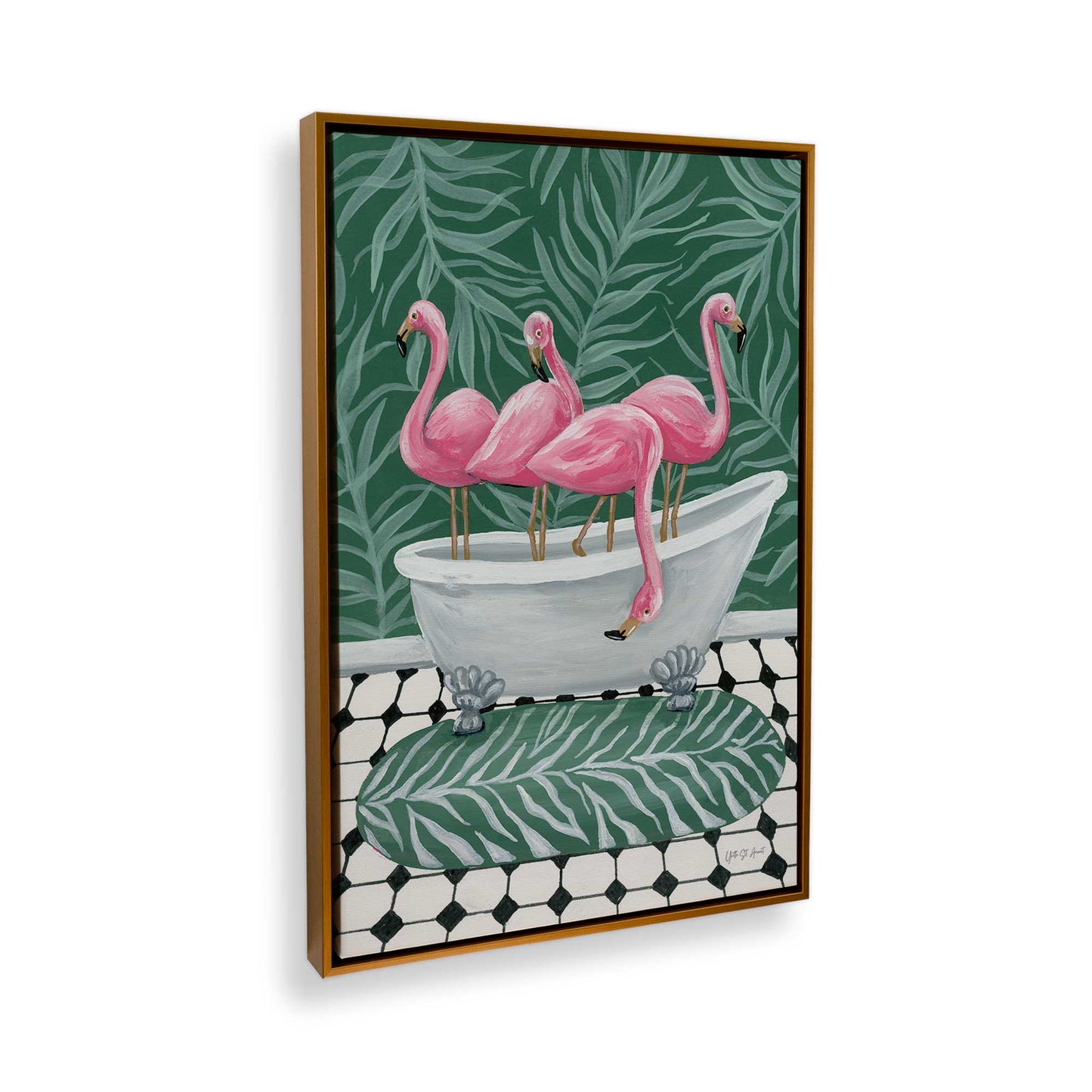 [Color:Polished Gold], Picture of the corner of the art