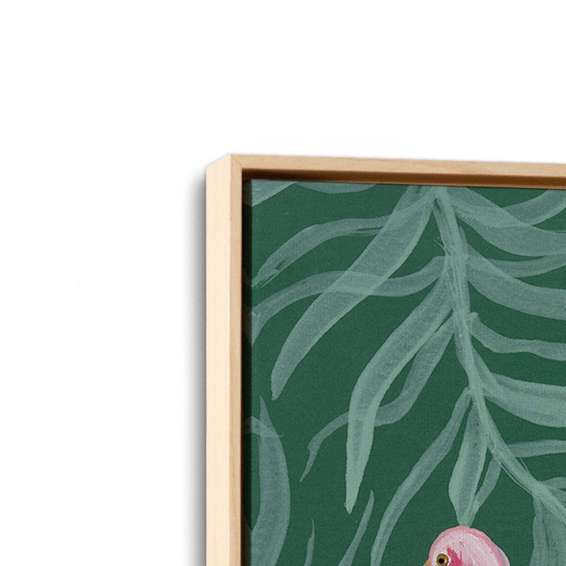 [Color:American Maple], Picture of art in a American Maple frame at an angle